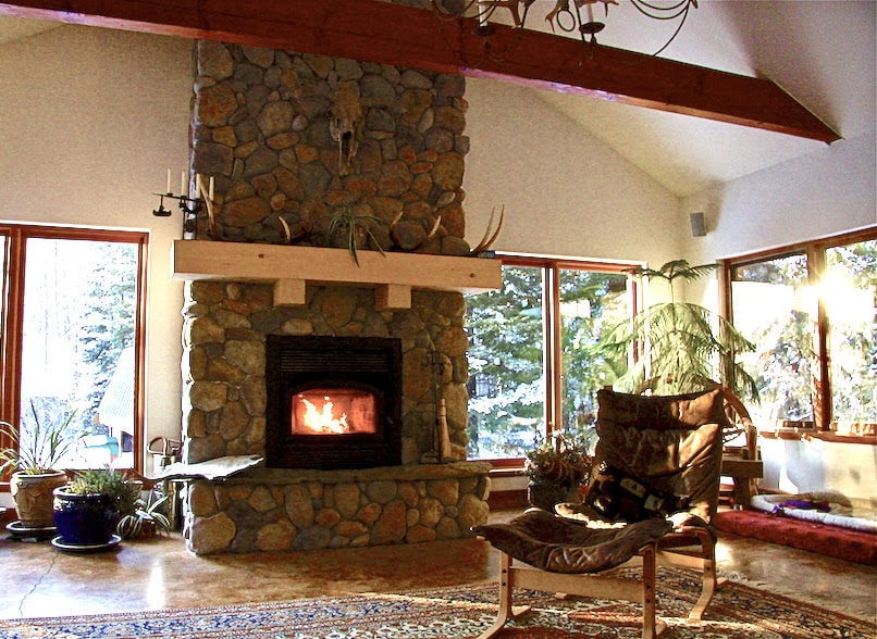great bear chalet fireplace accommodations